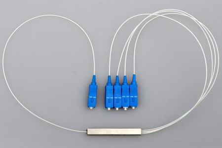 fiber optic mini PLC splitter 1-4 SC/UPC